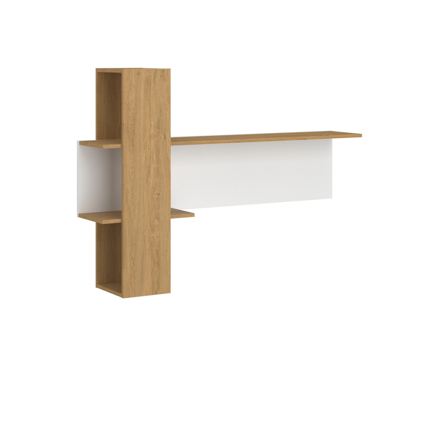 Κρεμαστό Ράφι Neptune Λευκό-Σονόμα 108x28x98