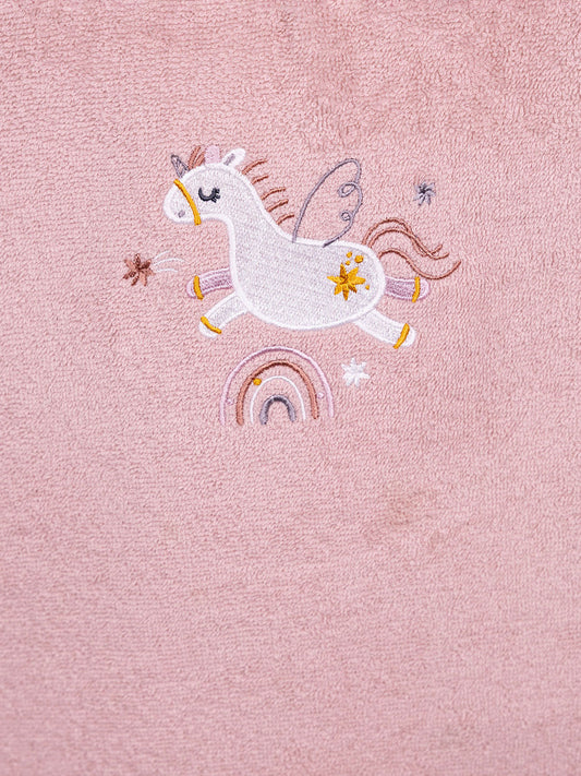 Fluffy Κεντητό Πόντσο Powder One Size