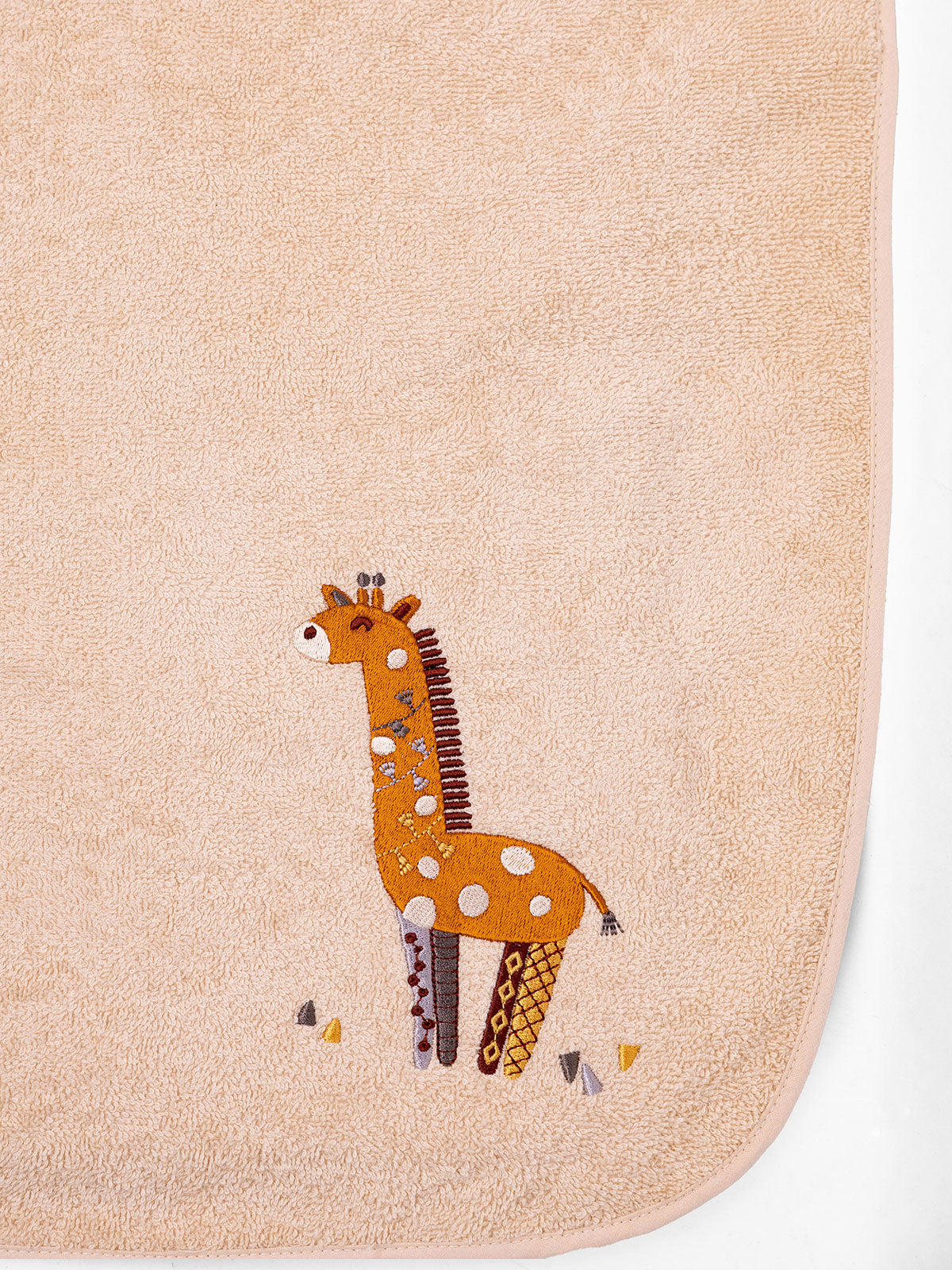 Fluffy Κεντητό Πόντσο Beige One Size