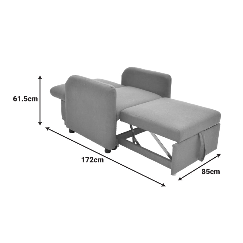 Flexa Armchair-Bed Beige Fabric 85x92x84