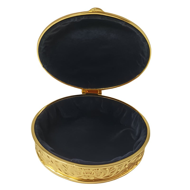 Μπιζουτιέρα Επάργυρη Χρυσή 13x12x6