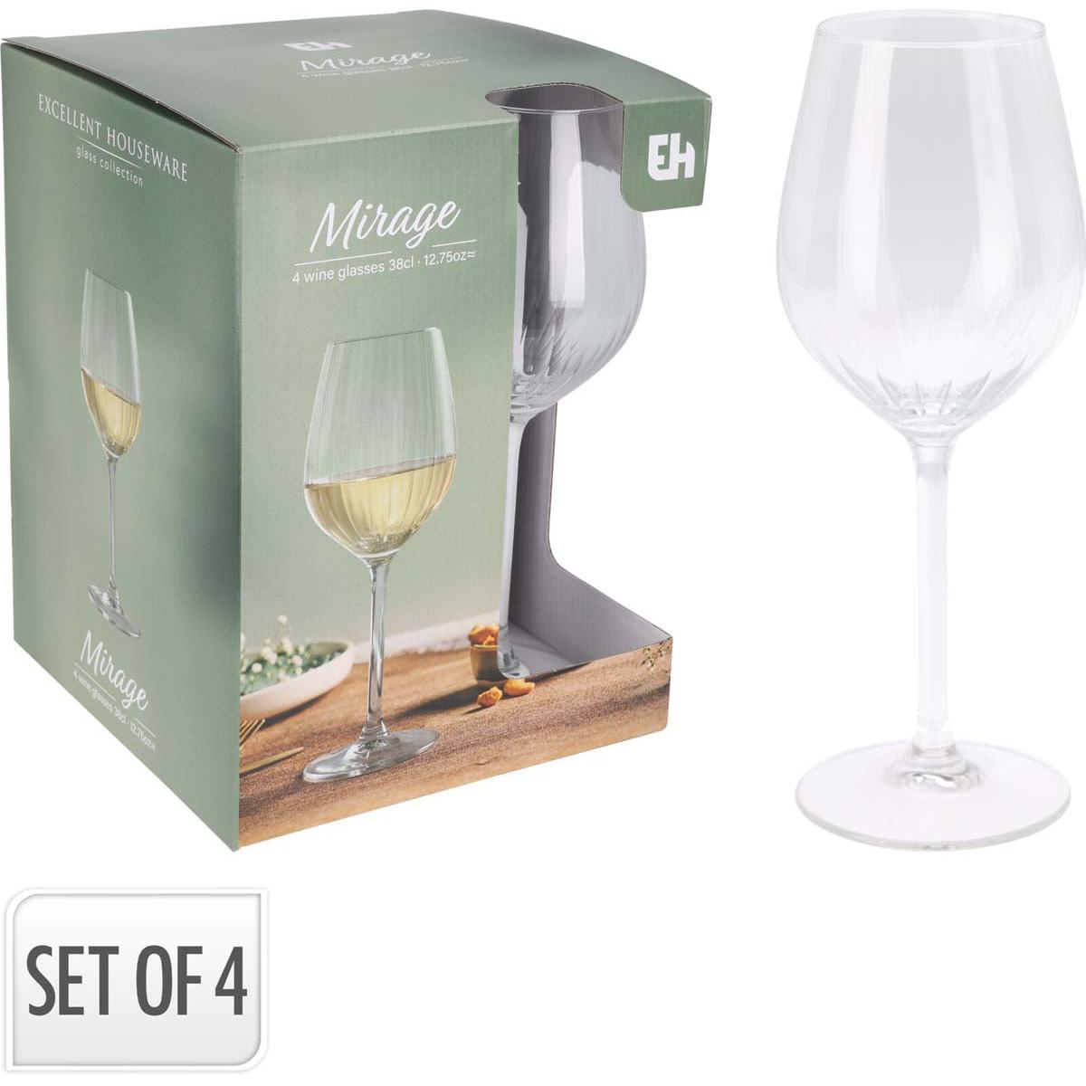 Ποτήρι Κρασιού 380ml S/4