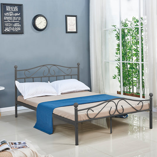 Κρεβάτι Yorick Μαύρο Μεταλλικό 150x200x99