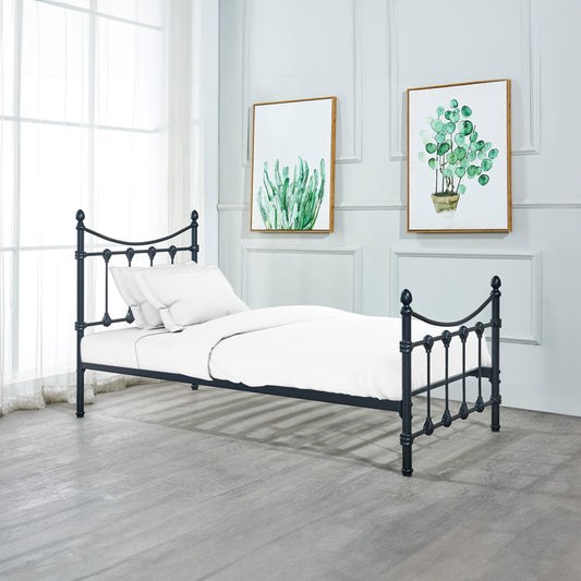 Κρεβάτι Beowulf Μαύρο Μεταλλικό 90x190x102