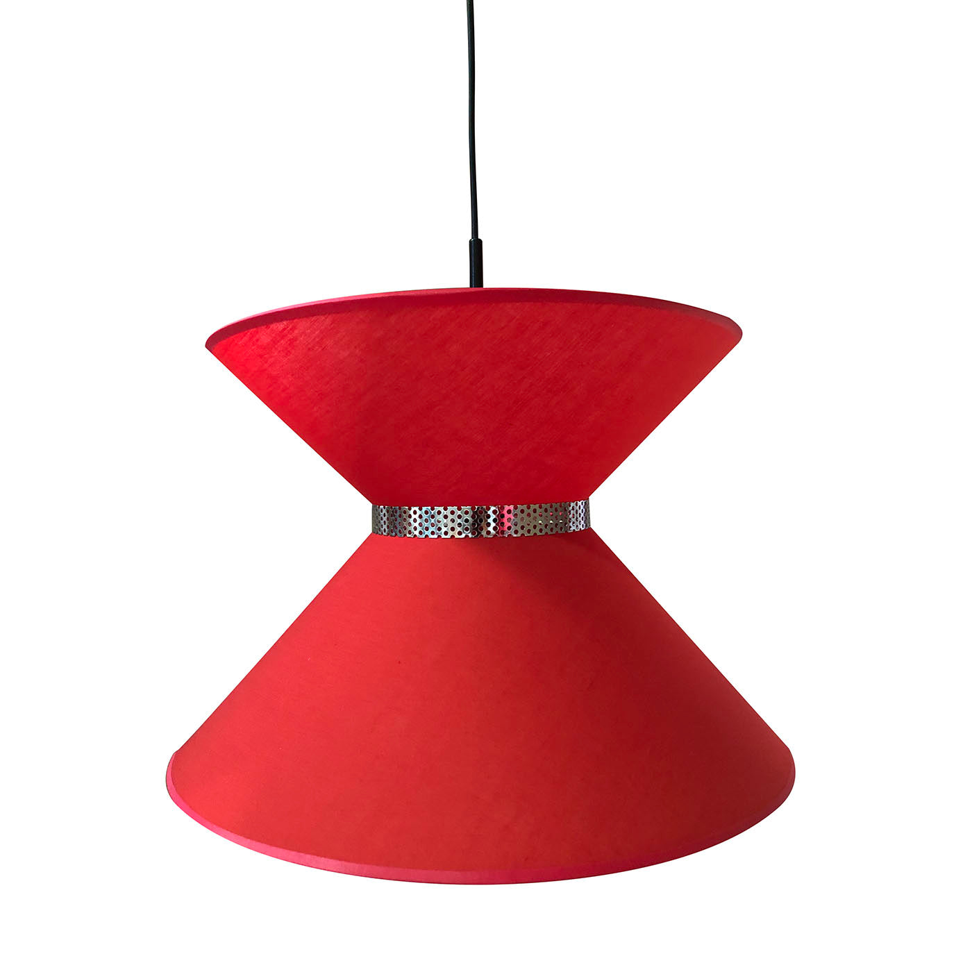 Φωτιστικό Μοντέρνο Κρεμαστό Ύφασμα Μονόφωτο Ε27 Φ40x80