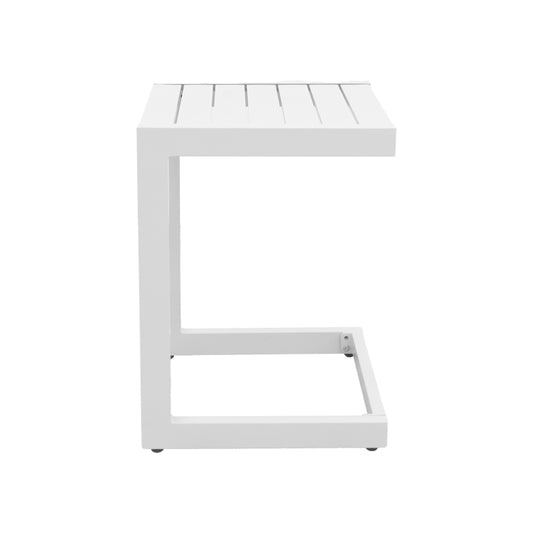 Τραπέζι Aether Αλουμίνιο σε Λευκή Απόχρωση 37.5x36.5x53