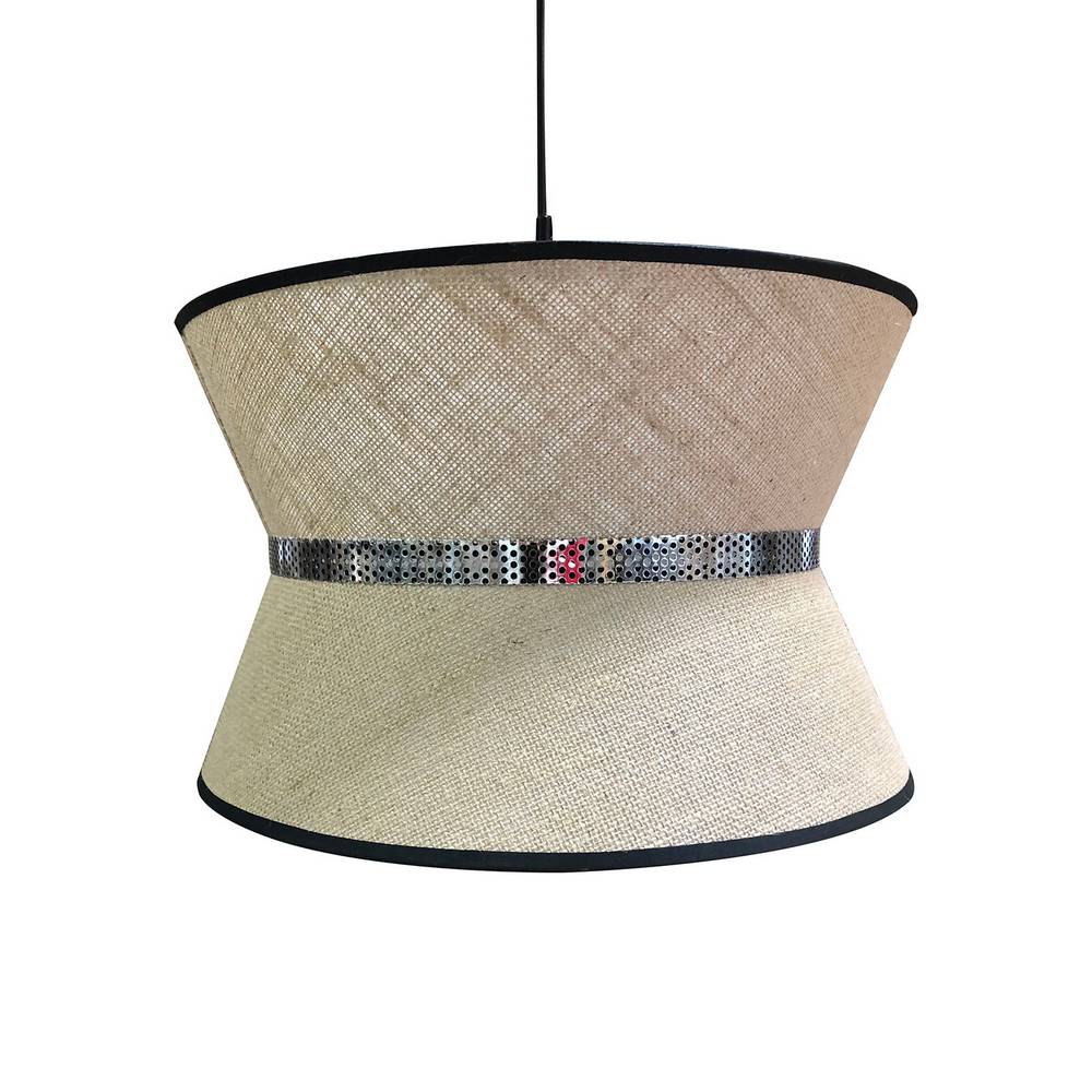 Φωτιστικό Μοντέρνο Κρεμαστό Ύφασμα Μονόφωτο Ε27 Φ40x80