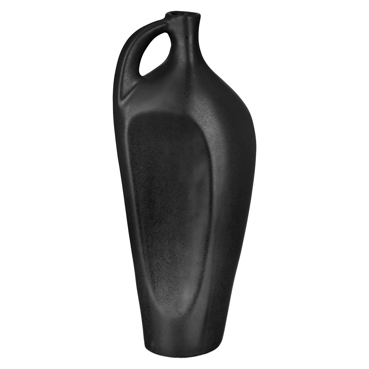 Βάζο Μπουκάλι 'Nera' Κεραμικό Μαύρο 6x10.5x25