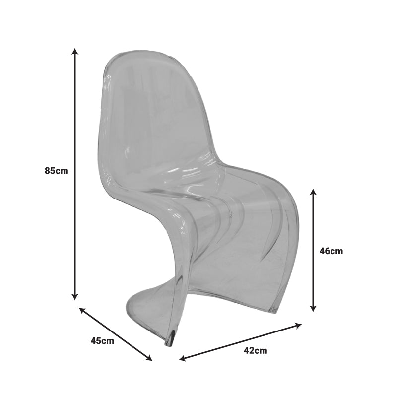 Xyofa Chair PC Transparent 42x45x85