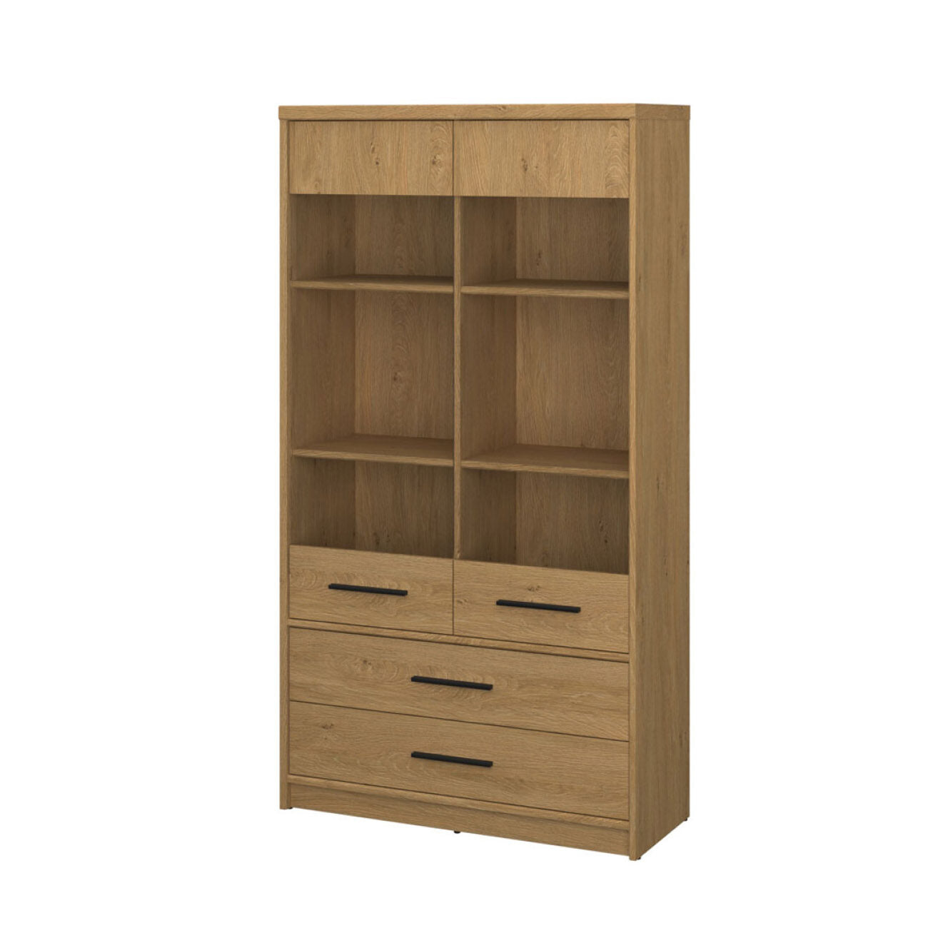 Βιτρίνα Pavi Βελανιδιά με 2 Συρτάρια 84.3x33.8x156.4