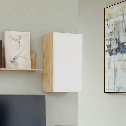 Κρεμαστό Ντουλάπι Callisto Χρυσό Δρυς-Λευκό 40x30x70