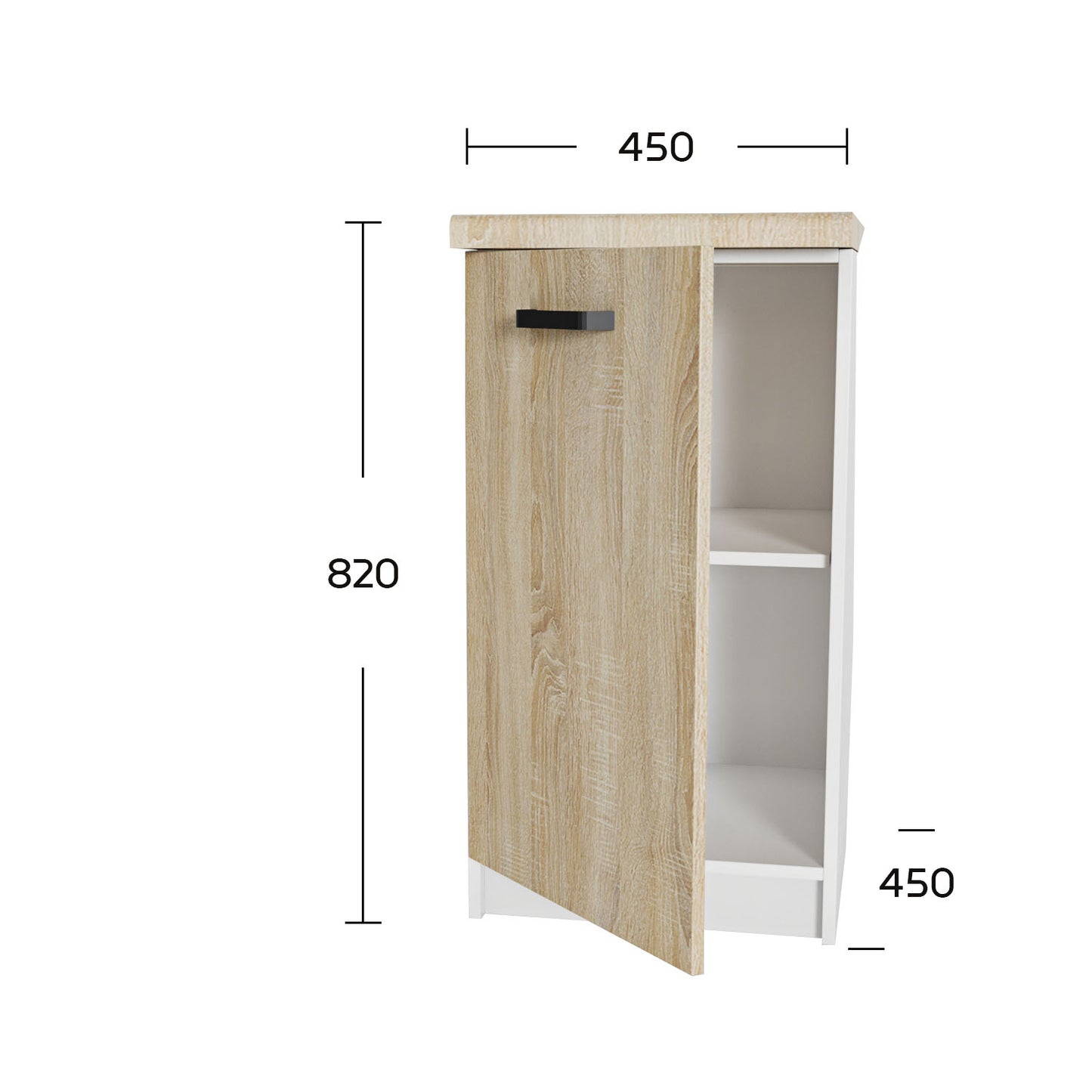 Κάτω Ντουλάπι Anita Σονόμα 45x60x82