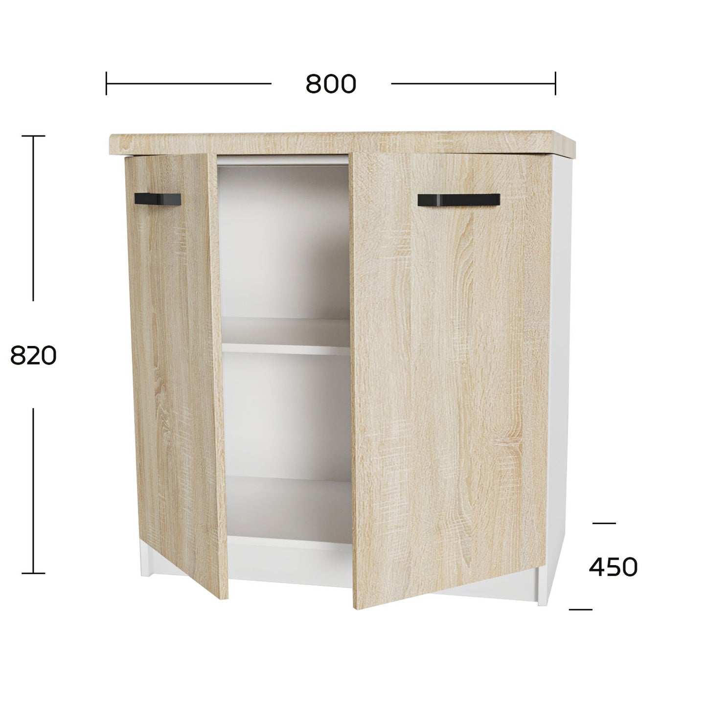 Κάτω Ντουλάπι Anita Σονόμα 80x60x82