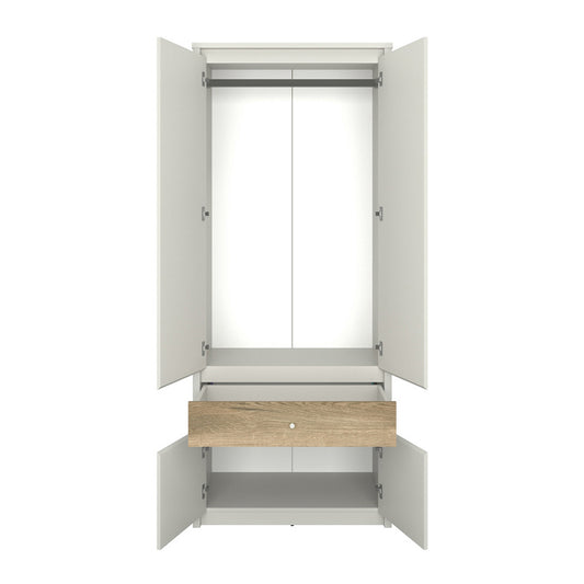 Ντουλάπα Δίφυλλη Karin Cashmere-Evoke Oak 87x50.5x210.5