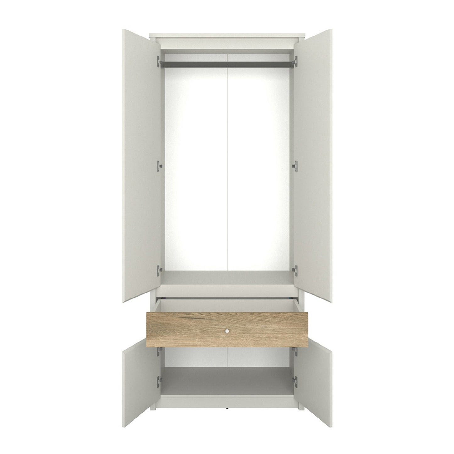 Ντουλάπα Δίφυλλη Karin Cashmere-Evoke Oak 87x50.5x210.5