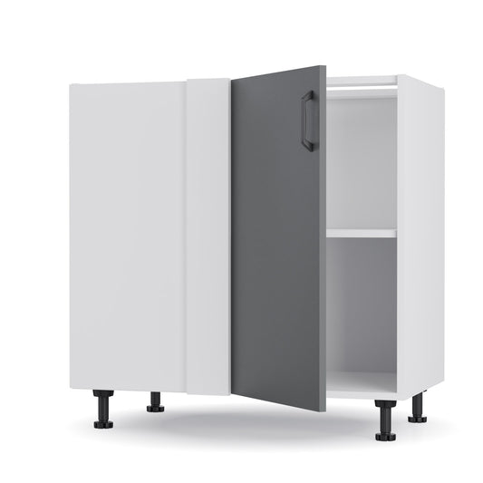 Modest Κάτω Γωνιακό Ντουλάπι Ανθρακί 100x48x82