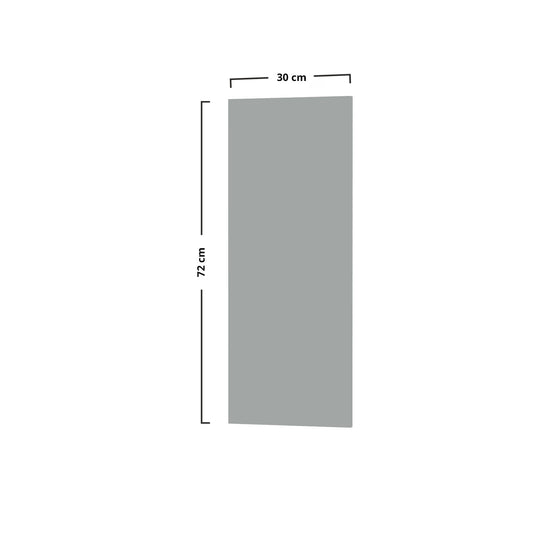 Modest Άνω Πλαϊνό Κουζίνας Γκρι 30x1.6x72