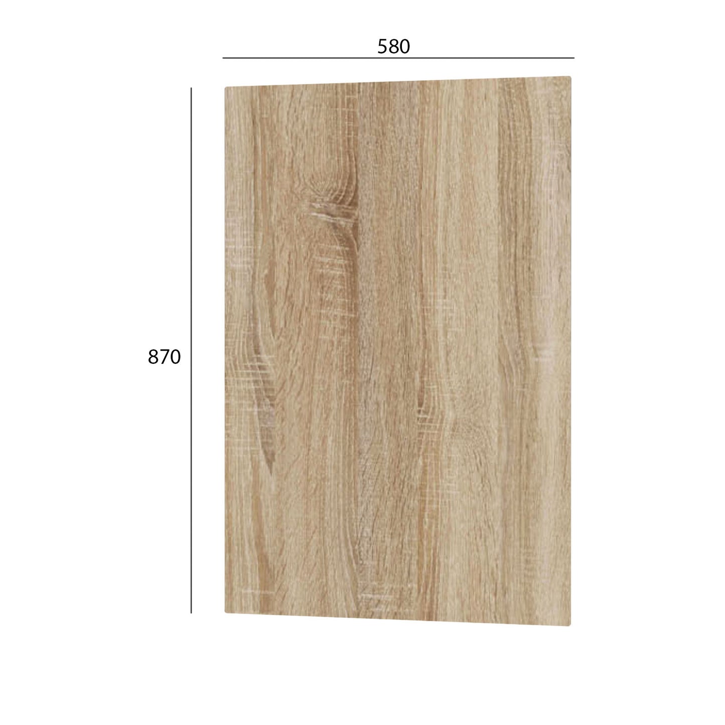 Modest Κάτω Πλαϊνό Κουζίνας Σονόμα 58x1.6x87