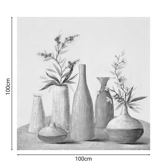 Πίνακας σε Καμβά Vase 100x3X100