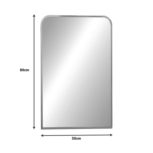 Καθρέπτης Classy Ασημί Αλουμίνιο 50x2.5x80