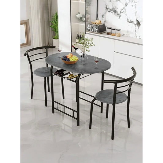 Travis Dining Set Ash Grey