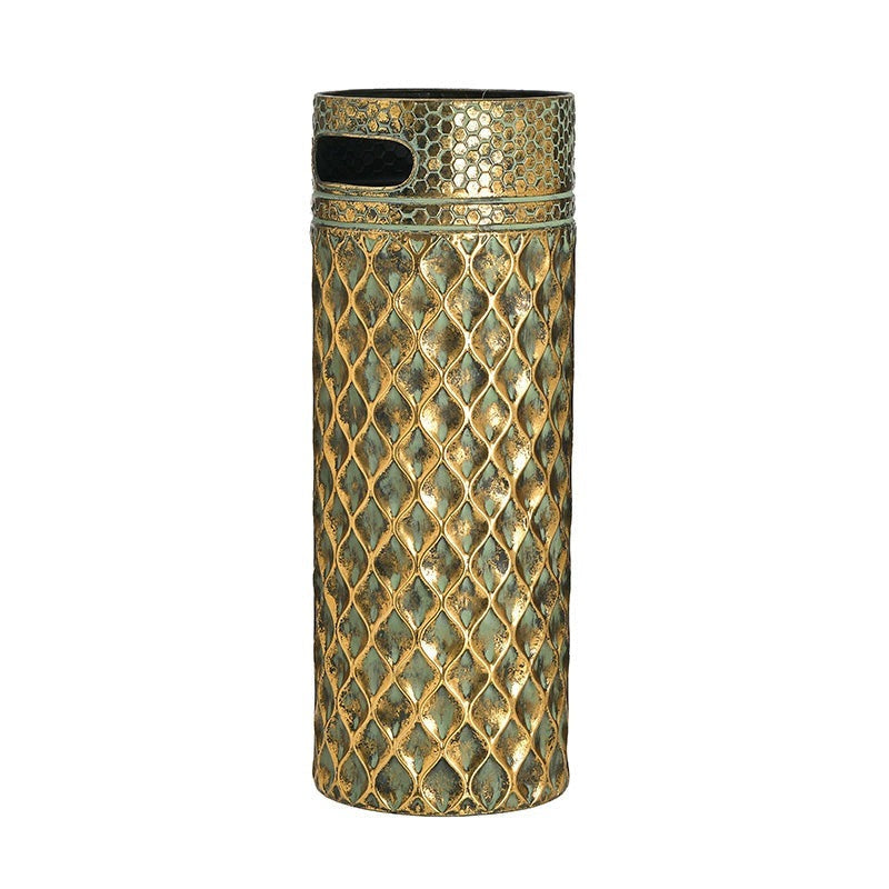 Ομπρελοθήκη Μεταλλική Αντικέ Χρυσή 20x20x55