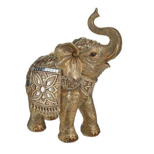inart Διακοσμητικός Ελέφαντας Πολυρεσίνης Χρυσός 3-70-547-0873