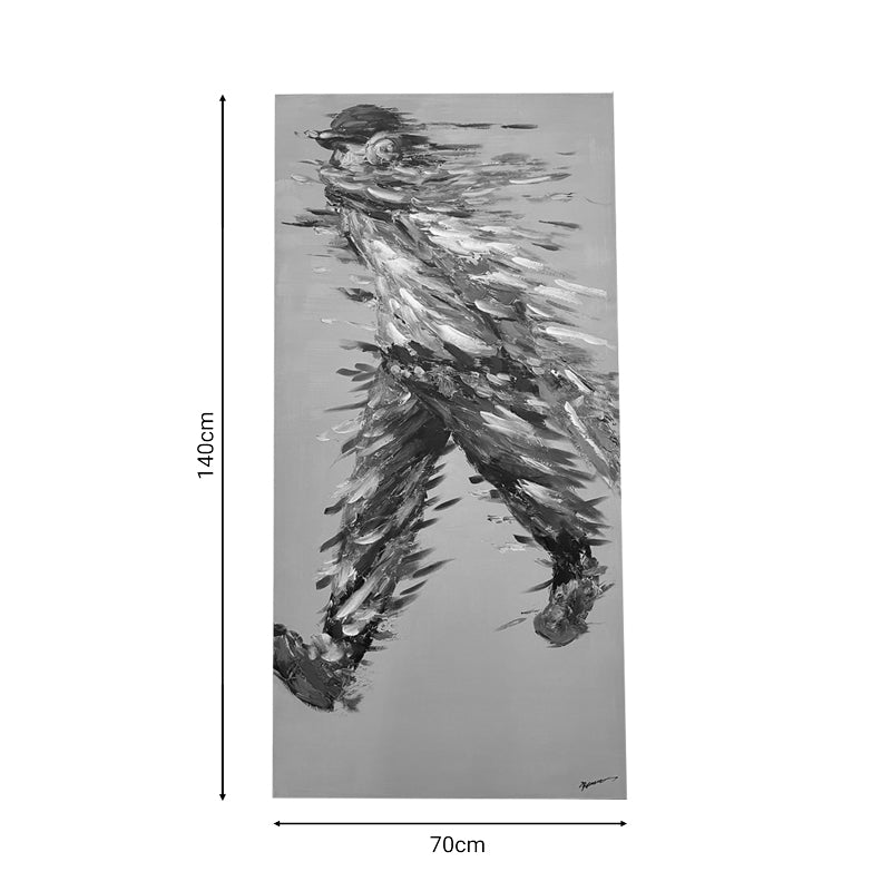 Πίνακας σε Καμβά Walking 70x3X140