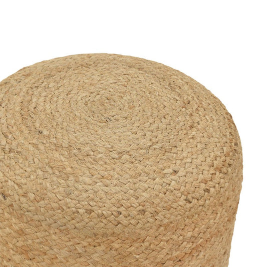 Σκαμπό Ovious Μπεζ 100% Γιούτα 40x40x40