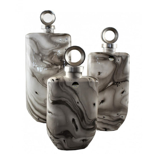 Διακοσμητική Μάρμαρο/Γυάλινη Μποτίλια 17x9x30