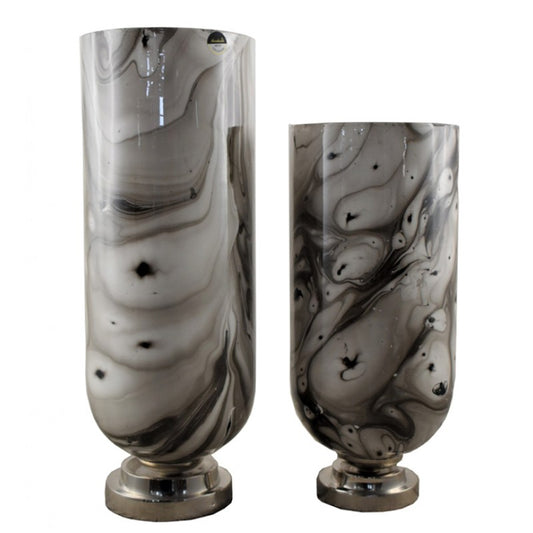 Διακοσμητικό Μάρμαρο/Γυάλινο Βάζο 15x15x43