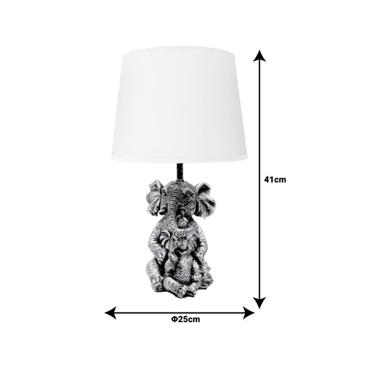 Επιτραπέζιο Φωτιστικό Eliom E27 Χάλκινο-Λευκό Μέταλλο Φ25x41