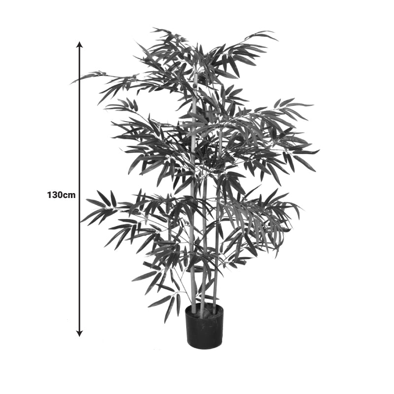 Διακοσμητικό Φυτό Bamboo σε Γλάστρα Πράσινο PP Υ130εκ