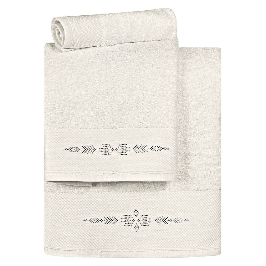 Σετ Πετσέτες Art 3173 Σετ 3 Τμχ Εκρού