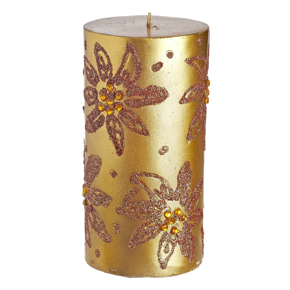 Κερί Κύλινδρος Μπρονζέ 8x8x15