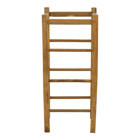 Σκαμπό Καφενείου Χωρίς Πλάτη Bodier Καρυδί Ξύλο 35x35x78