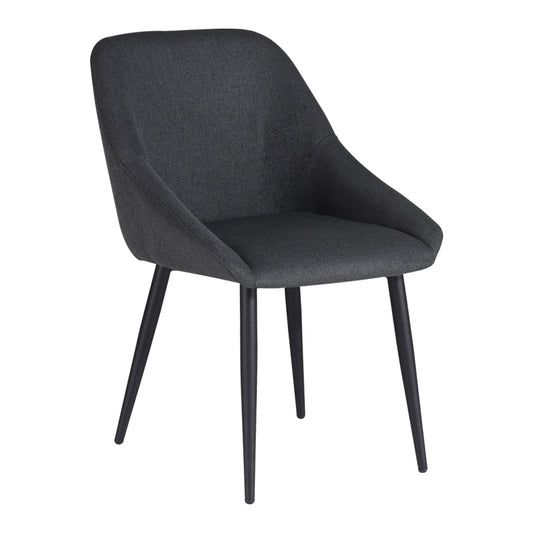 Καρέκλα Putos Ανθρακί Ύφασμα-Πόδι Μαύρο Μέταλλο 56X63.5X82