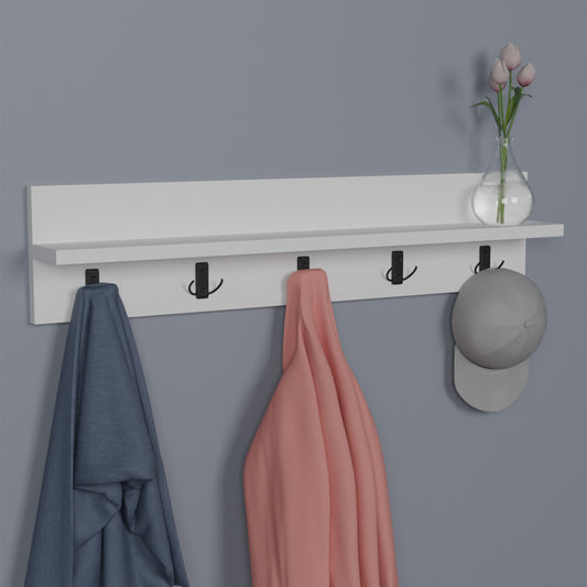 Κρεμάστρα Τοίχου Esform Λευκό Μελαμίνης 80x11x18