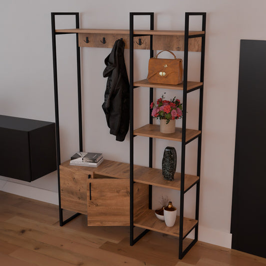 Έπιπλο Εισόδου Thoj Oak Μελαμίνης 120x34x180