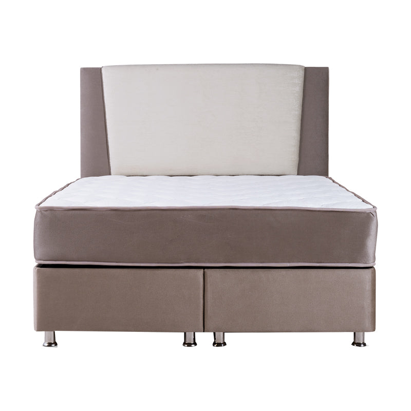 Κρεβάτι Tamon Διπλό Με Αποθηκευτικό Χώρο Μπεζ-Εκρού 160X200