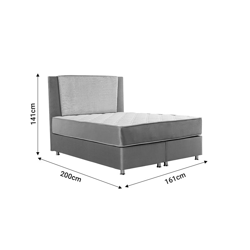 Κρεβάτι Tamon Διπλό Με Αποθηκευτικό Χώρο Μπεζ-Εκρού 160X200