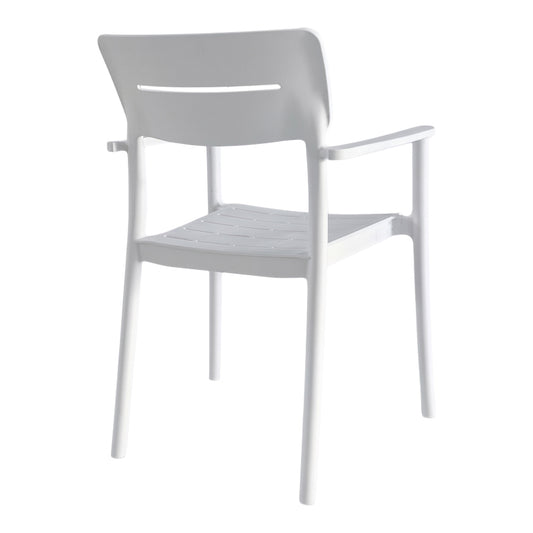 Πολυθρόνα Pilma Λευκό PP 57x54x82