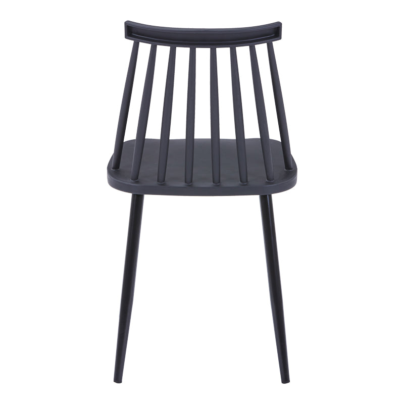 Καρέκλα Aurora I PP σε Μαύρη Απόχρωση-Πόδι Μεταλλικό Μαύρο 43x48x79