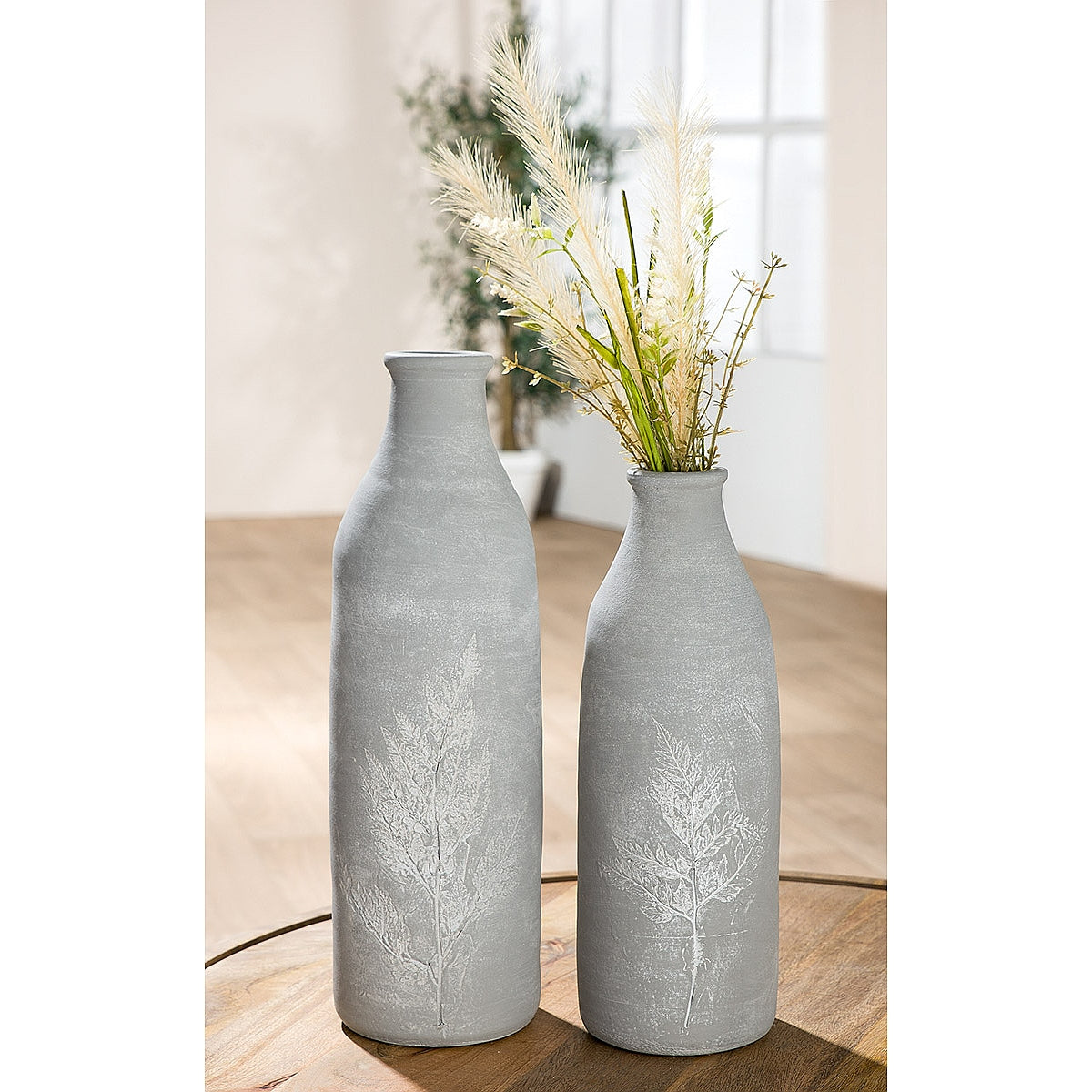 Βάζο Γκρι Κεραμικό Φ12x37