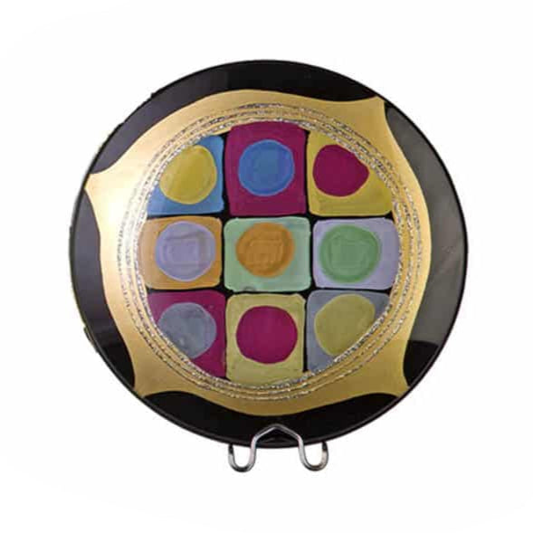 Πιάτο Γυάλινο Χρυσό 31εκ