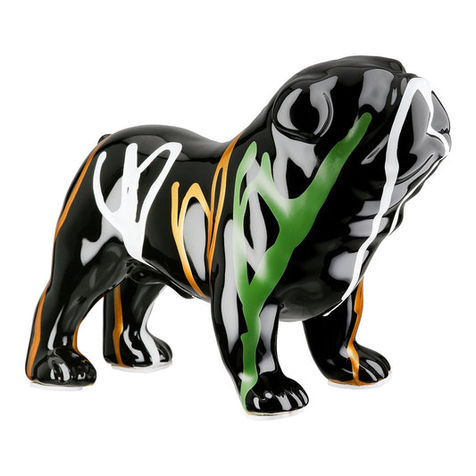 Figure Dog Ceramic Black 22x10x16
