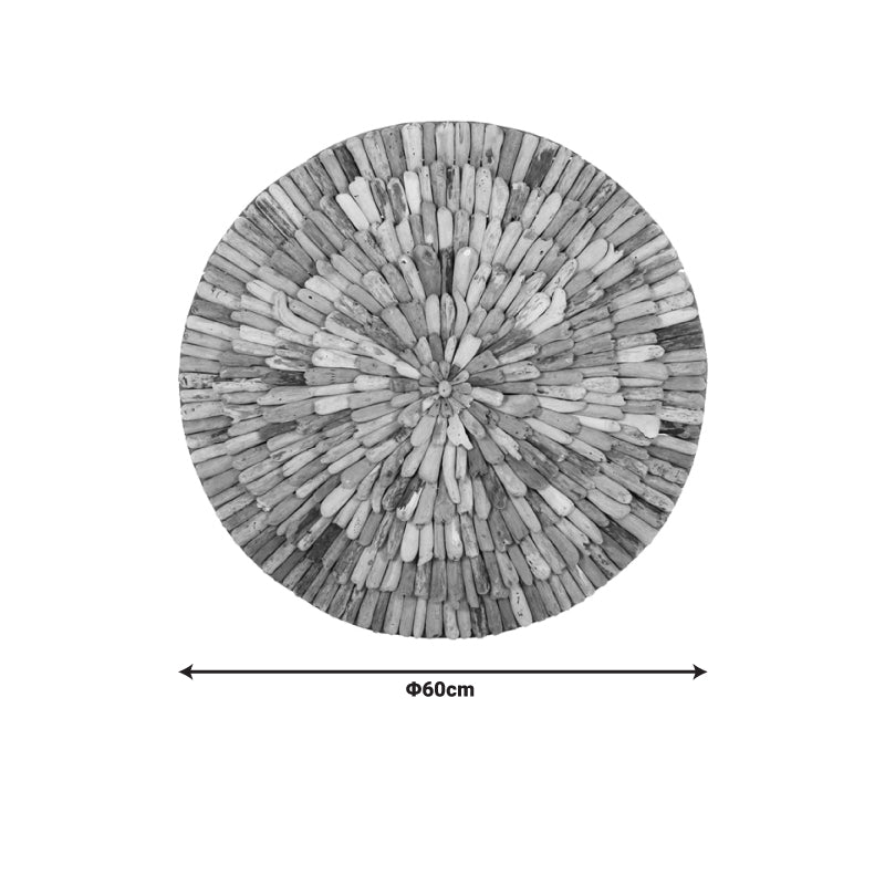 Διακοσμητικό Τοίχου Wargrene Φυσικό Drift Ξύλο Φ60x6