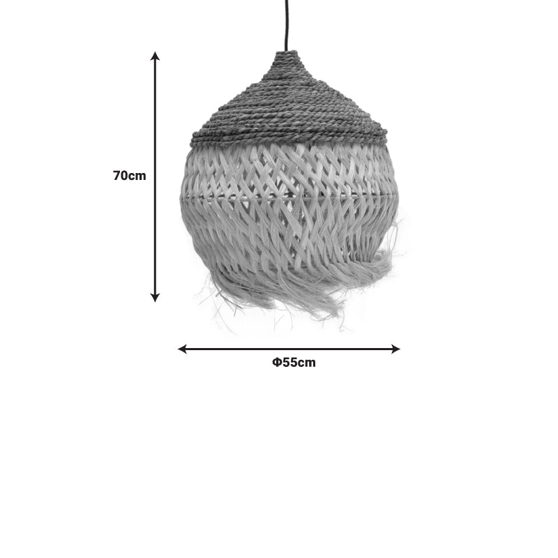 Φωτιστικό Οροφής Fiorine Abaca σε Φυσικό Χρώμα Φ55x70