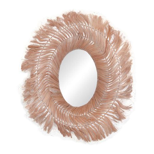 Καθρέπτης Tolle Abaca σε Φυσικό Χρώμα 65x85x17