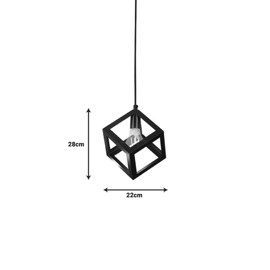 Φωτιστικό Οροφής Kibe Μαύρο Μέταλλο Φ22x28